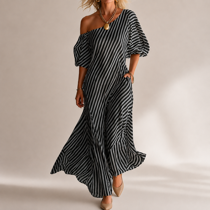 Marina Striped Maxi Dress