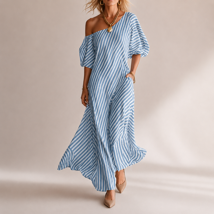 Marina Striped Maxi Dress