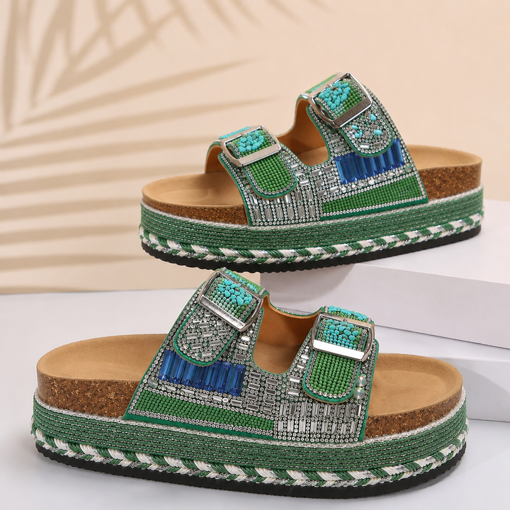 Azure Platform Sandals