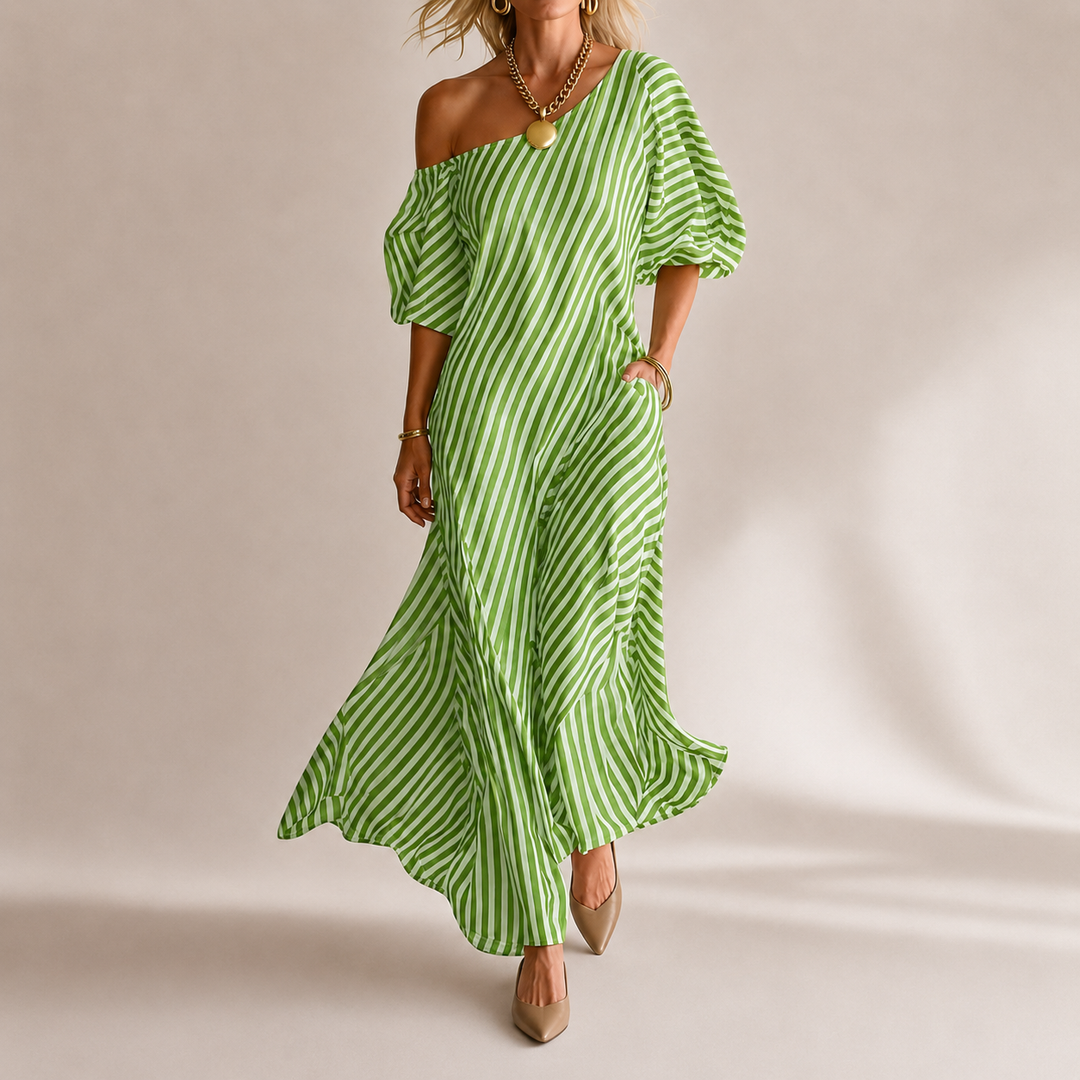 Marina Striped Maxi Dress
