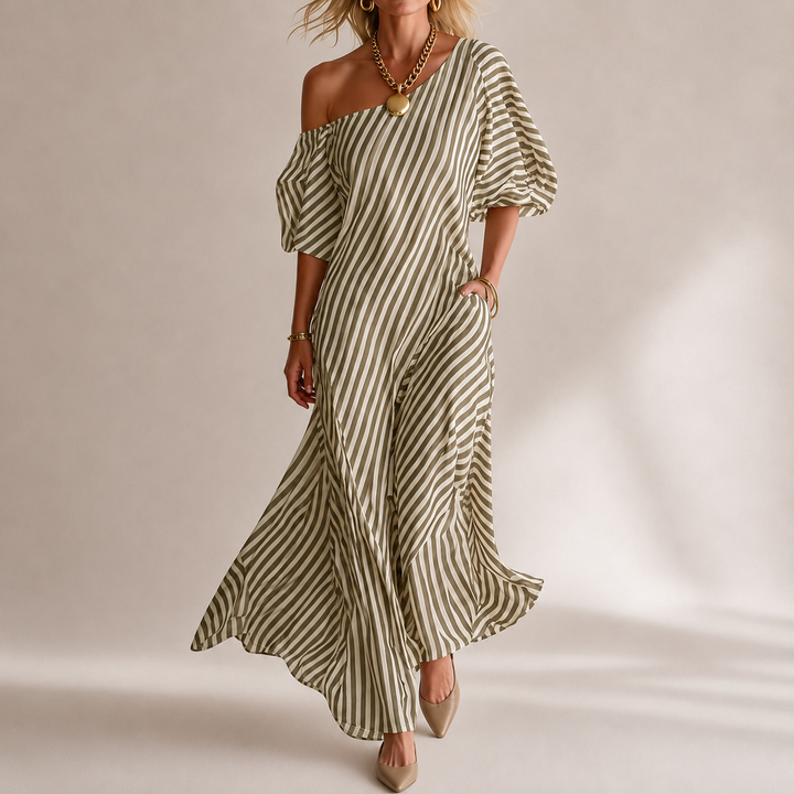 Marina Striped Maxi Dress