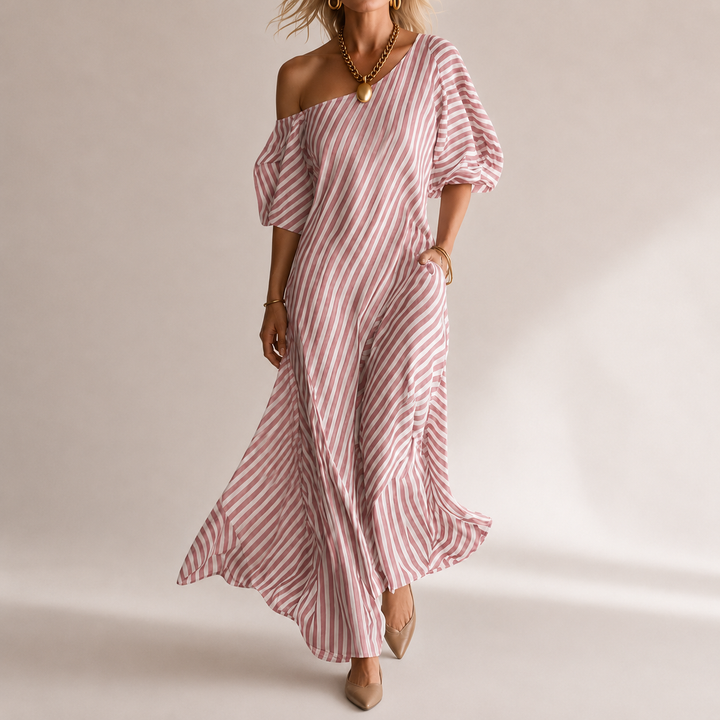 Marina Striped Maxi Dress