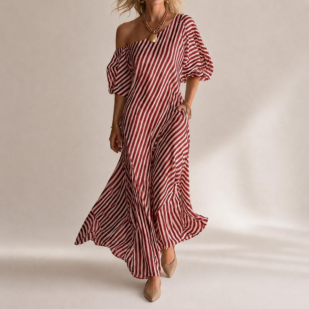 Marina Striped Maxi Dress